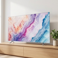 Téléviseur LED 26 32 42 50 55 60 65 pouces en gros, télévision intelligente sans cadre Ultra HD 4K avec protection oculaire pour la maison et l'hôtel