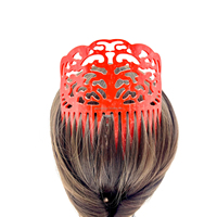 Peignes à cheveux vintage, nouvelle mode, grande taille, pour femmes et filles, décoration de cheveux, peignes couleur faux écaille de tortue