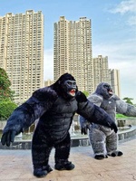 Funtoys-Costume de mascotte gonflable de gorille de singe 2/2.6/3m King Kong personnalisé Anime Cosplay Mascotte Fursuit Animal pour adulte