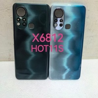 Untuk X6812S HOT11S Kit Perbaikan Ponsel TPU - Panel Casing Kaca Pintu Baterai dengan Desain Batang