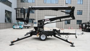 Plateforme élévatrice télescopique remorquable pour travaux en hauteur, vente chaude, 12-24 m, extérieur - Product Image 3