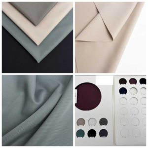 2025 nuevo diseño pequeño patrón de escalera tejido elástico texturizado para ropa informal y deportiva hecho poliéster Spandex patrón teñido - Product Image 5