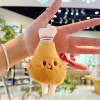 Série Végétale : Pendentifs de sac en peluche douce, jouets de dessin animé, breloques de sac à dos personnalisées pour couple, porte-clés, ours avec doublure en maille et en nylon