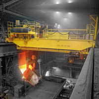 Pont roulant à double portique type QDY 10t 20t 30t 50t, grues à pont robustes à commande par cabine, 70 tonnes, pour utilisation en usine sidérurgique