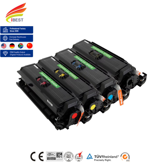 IBEST Compatible HP 128A CE320A CE321A CE322A CE323A Toner Cartridge Compatible for HP LaserJet Pro CM1411fn CM1412tn CM1413fn