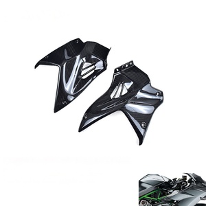 แผงข้างถังน้ำมันคาร์บอนไฟเบอร์แห้ง 3K สำหรับรถมอเตอร์ไซค์ Kawasaki Ninja H2 H2R ปี 2015-2026 - Product Image 1