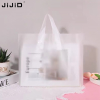 Sac à chaussures personnalisé JIJID avec logo, impression couleur intégrale, sacs de shopping en plastique PE, sacs pour vêtements et chaussures