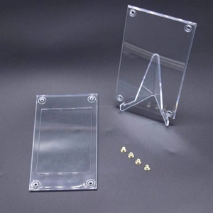 <b>Plastic</b> 1/4" 4 Screw Recessed Screwdown Business Card Holder - Product Image 5