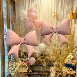 Ballons géants en forme de nœud rose à l'hélium pour <span class=keywords><strong>anniversaire</strong></span> de fille, mariage, fête des mères, décoration d'<span class=keywords><strong>anniversaire</strong></span> - Product Image 3