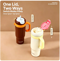 Nouvelle tasse isotherme élégante à haute capacité, résistante à la glace, en acier inoxydable 316, résistante aux chutes, tasse thermique portable