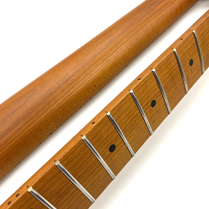 Toptan 9.5 İnç Yarıçaplı Saten Kaplama 22 Perdeli Kavrulmuş Akçaağaç TL Elektro Gitar Sapı, Gitar Parçaları için Akçaağaç Klavyeli - Product Image 5