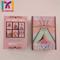 Cartes de tarot et d'oracle personnalisées directement de l'usine, impression offset de haute qualité, bord doré holographique avec boîte cadeau