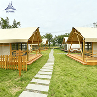 Nouvelle conception de maison préfabriquée, tente de glamping de luxe imperméable, hôtel, tentes de safari africaines