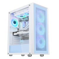 SAMA OEM milieu de la tour verre trempé armoire PC ordinateur de jeu boîtier PC maille métallique boîtier ATX