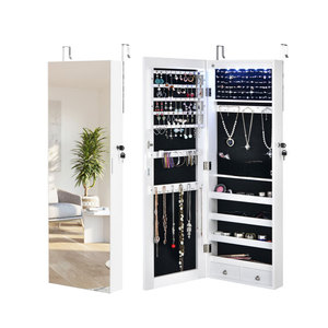 מכירה לוהטת באיכות גבוהה יוקרה אחסון ארון מראה מראה מעמד תכשיטי ארון - Product Image 6