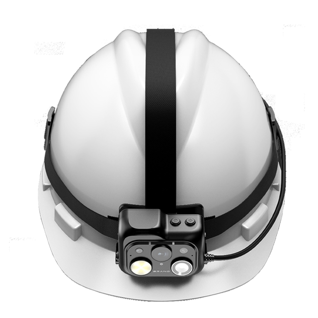 2K Head Mounted Camera Two Way Communication Smart 4G Helmet Camera WiFi Live with LED Flashlights for Mining & Construction