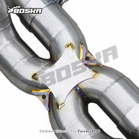 Knalpot Catback Valvetronic Stainless Steel Performa OEM untuk Ferrari SF90 3.9T V8 2019+ Supersport X-pipe Exhaust Muffler