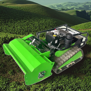 Tondeuse à gazon robotisée télécommandée à chenilles en caoutchouc agricoles certifiée CE industrielle, 1000 mm, à essence - Product Image 1