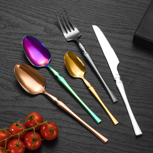 Manufacturer's stainless steel Western-style cutlery set, small waist cutlery knife, <b>fork</b>, spoon, teaspoon, four-piece set, - Product Image 2