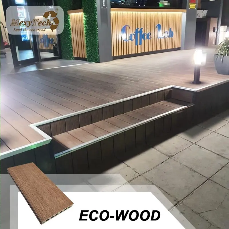 Solide co-extrusion wpc eco platelage pour jardin, piscine