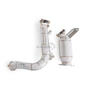 Tuyau de descente en acier inoxydable pour <span class=keywords><strong>Audi</strong></span> <span class=keywords><strong>A5</strong></span> <span class=keywords><strong>40</strong></span> <span class=keywords><strong>TFSI</strong></span> 2.0T <span class=keywords><strong>2020</strong></span>-2025 Coupé <span class=keywords><strong>Sportback</strong></span> Cabriolet Haute Performance avec bouclier d'isolation - Product Image 2