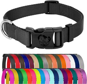 Kingtale kerah anjing nilon dapat diatur kerah hewan peliharaan 1 inci 3/4 inci lebar 5/8 inci untuk anjing kecil sedang besar - Product Image 2