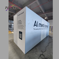 Stands modulables personnalisés pour événements, rayonnages d'exposition sur mesure, présentoirs pour salons professionnels, stands polyvalents