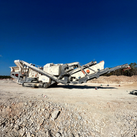 Concasseur mobile sur chenilles 300 TPH, station de concassage à percussion pour calcaire et déchets de construction, livraison en 40 jours, CE ISO