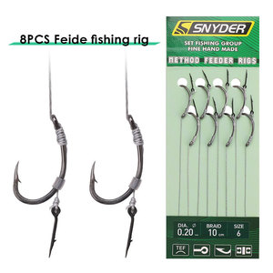 Plateformes <span class=keywords><strong>de</strong></span> pêche prêtes à l'emploi pour la pêche à la carpe dans les eaux calmes Longueur <span class=keywords><strong>de</strong></span> crochet pré-attaché en PE pour des changements rapides d'appâts - Product Image 2