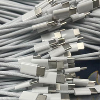 Câble USB-C vers USB-C 1m 2m à charge rapide 60W PD, câble en nylon Type-C pour téléphones 18 Pro Max 15 16 17