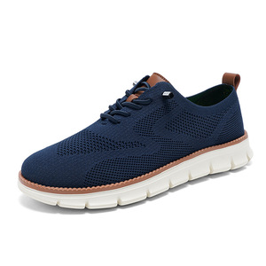 Chaussures pour hommes de qualité supérieure, tendance mode, plates, confortables, en tricot, décontractées, de luxe, pour la marche en extérieur - Product Image 4