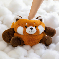 Peluche Animale Ronde et Mignonne en Gros, Vente Chaude : Panda Rouge, Pingouin, Cochon, Ours Panda – Cadeau pour Enfants, Décoration de Chambre et Canapé