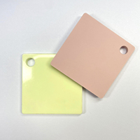 12x16 pouces moulé feuille acrylique couleurs pastel découpe laser feuille de verre en plastique couleur feuilles de plastique coupées aux tailles