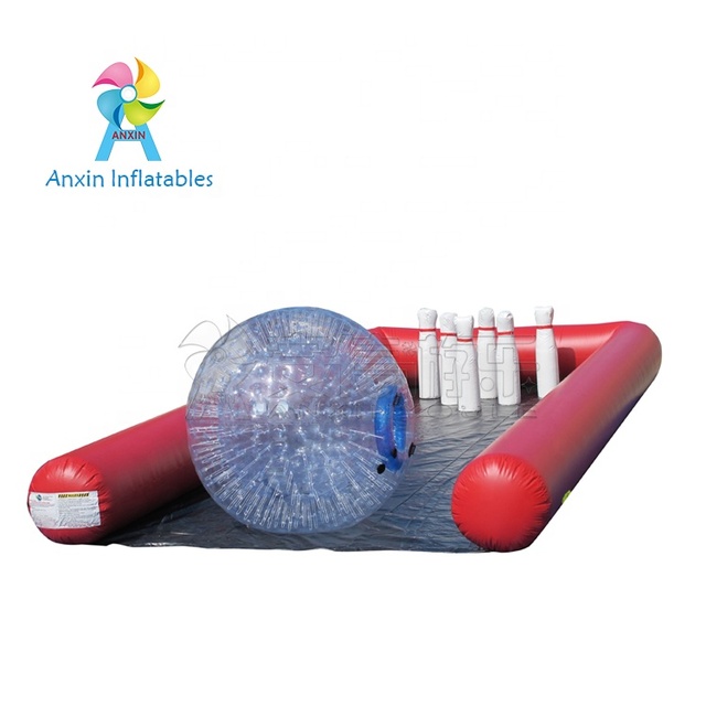 Best Price Wholesale Inflatable Human Bowling Ball Game Set with Bowling Lanes