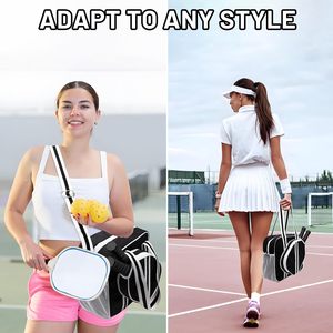กระเป๋าใส่ไม้ปิงปองกันน้ำ Comfier ทำจากไนลอน ปิดด้วยซิป สายสะพายไหล่ปรับได้ ความจุ 30-40 ลิตร เหมาะสำหรับใช้ในยิมและกิจกรรมกลางแจ้ง - Product Image 6