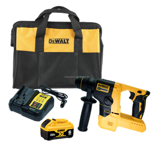 Kit <span class=keywords><strong>de</strong></span> Taladro Percutor Rotatorio SDS Plus <span class=keywords><strong>Dewalt</strong></span> 20V sin Escobillas, con Batería, Cargador Rápido y Juego Completo <span class=keywords><strong>de</strong></span> Herramientas Eléctricas - Product Image 1
