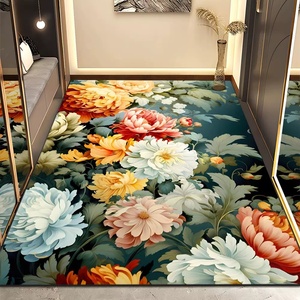 100% polyester velours tapis fabriqué <span class=keywords><strong>à</strong></span> la <span class=keywords><strong>machine</strong></span> doux moderne plat tissage antidérapant résistant aux taches maison salon salle <span class=keywords><strong>à</strong></span> manger chambre hôtel adolescent utilisation - Product Image 6