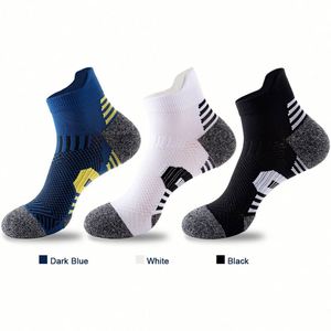 Chaussettes de sport respirantes pour hommes avec logo personnalisé, fond épais en tissu éponge, pour course à pied, basketball, randonnée, badminton, chaussettes de sport pour hommes - Product Image 2