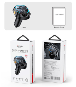Yesido bt5.3 hỗ trợ sạc 3 thiết bị với bộ điều khiển từ xa BT & FM Transmitter Car <span class=keywords><strong>Charger</strong></span> - Product Image 6