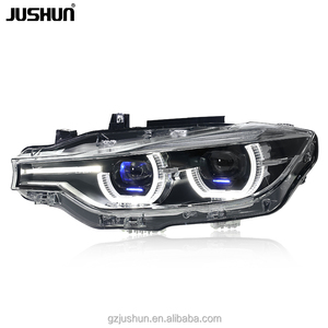Fari Laser modificati JUSHUN per <span class=keywords><strong>BMW</strong></span> serie 3 <span class=keywords><strong>F30</strong></span> F31 F35 <span class=keywords><strong>M3</strong></span> F80 fari a 2018 2013 di vendita a caldo giallo e bianco DRL - Product Image 4