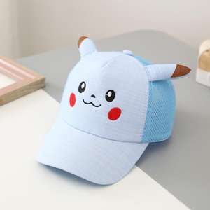Venta al por mayor Niños Pika Chu Sombrero Personalizado Stock Barato Anime Japonés Pokemoned Cap para 2-6 años de edad - Product Image 6