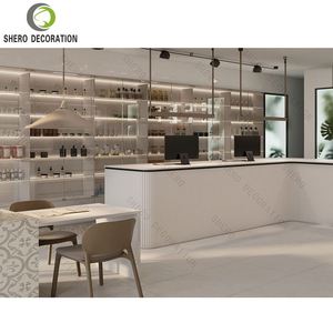Images de conception de <span class=keywords><strong>pharmacie</strong></span> moderne et tendance, fabrication <span class=keywords><strong>professionnelle</strong></span>, étagères murales en verre, mobilier de <span class=keywords><strong>pharmacie</strong></span> en métal - Product Image 5
