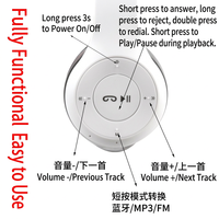 Casque de jeu sans fil sportif série P 5.0 FM NFC LED avec batterie, réduction active du bruit IA, étanchéité IPX5 et faible latence