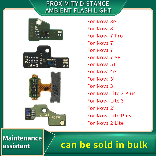 Proximity Distance Ambient Flash Light Sensor Connector Flex Cable For Huawei Nova 2i 2 Lite 3 Plus 3e 3i 4e 5T 7 Pro SE 7i 8