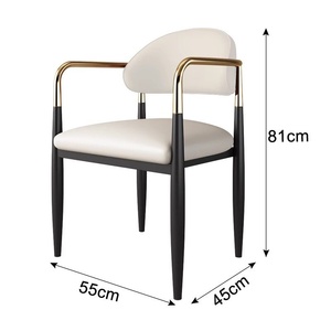 Fauteuil pour la pause thé, chaise de thé design, fauteuil d'intérieur, chaise de luxe de style italien, chaise de salle à manger, fauteuil de réception - Product Image 6