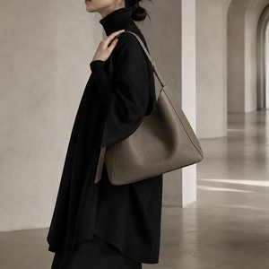 <span class=keywords><strong>Bolso</strong></span> de mano de piel de vaca granulada para mujer, elegante, para uso diario en la oficina, con asa superior, tipo <span class=keywords><strong>shopper</strong></span>, personalizable con marca privada. - Product Image 2