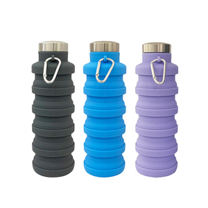Bouteille d'eau pliable de 500 ml Bouteille d'eau en <span class=keywords><strong>silicone</strong></span> antidérapante Bouteille de <span class=keywords><strong>voyage</strong></span> en <span class=keywords><strong>silicone</strong></span> - Product Image 2