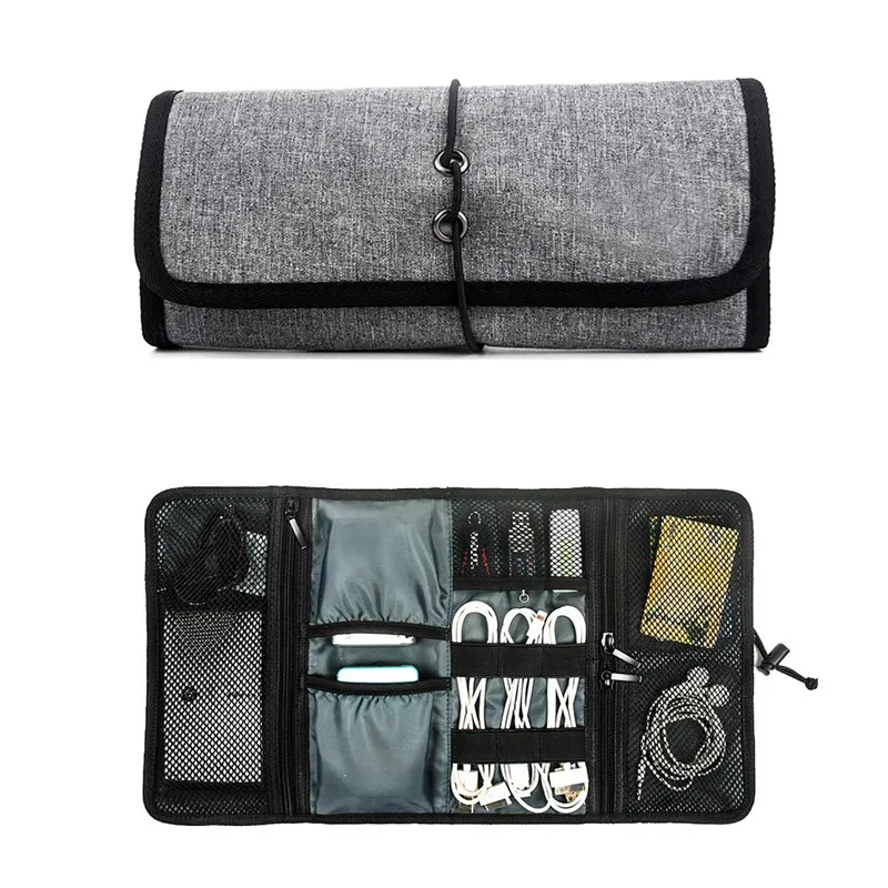Aksesuarları organizatör çantası evrensel elektronik seyahat araçları taşıma çantası şarj USB kabloları SD hafıza kartları kulaklık kılıfı