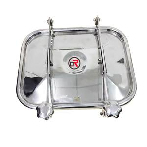 공장 가격 위생 304 스테인레스 스틸 사각 직사각형 맨홀 맨웨이 두 교차 무기 제조 서비스 제품 - Product Image 6