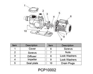 簡単な設置スイミングプールウォーターポンプにはクイックコネクトユニオンが含まれています - Product Image 3